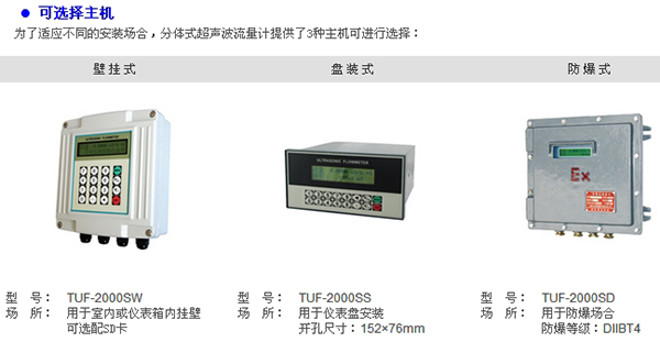 多普勒超声波流量计主机安装方式图